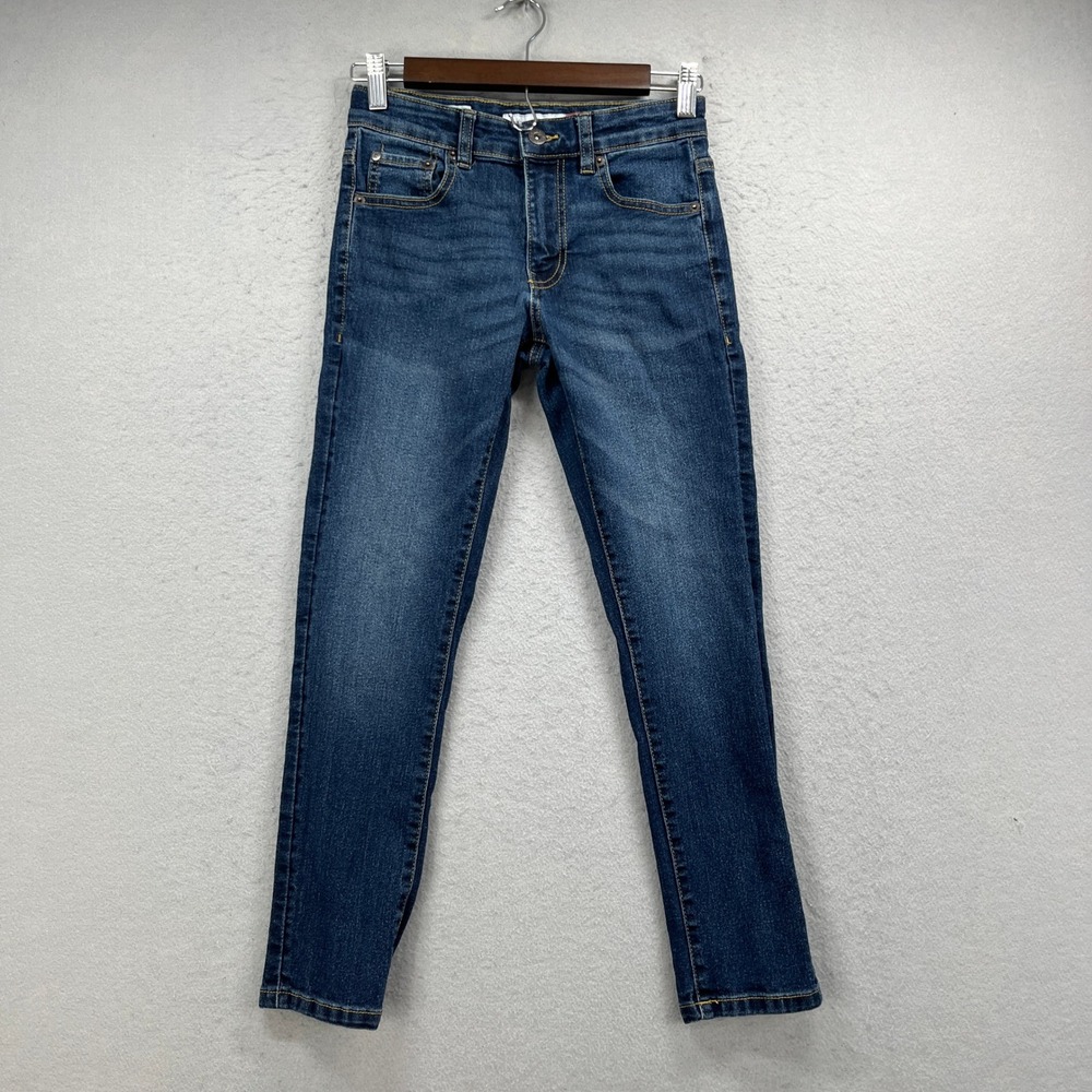 Lucky Brand Jeans Skinny Stretch Girls 10 Blue Denim Pants Adjust Waist Casual